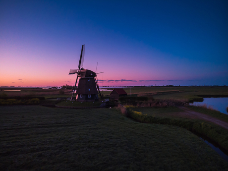 Zonsopkomst in de polder