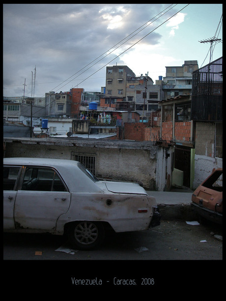 Sloppenwijk in Caracas (Venezuela)