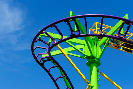 Achtbaan op de kermis