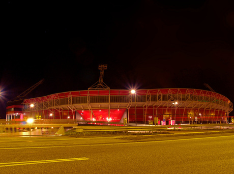 DSB Stadion by night