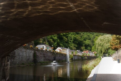 Vianden, under the bridge