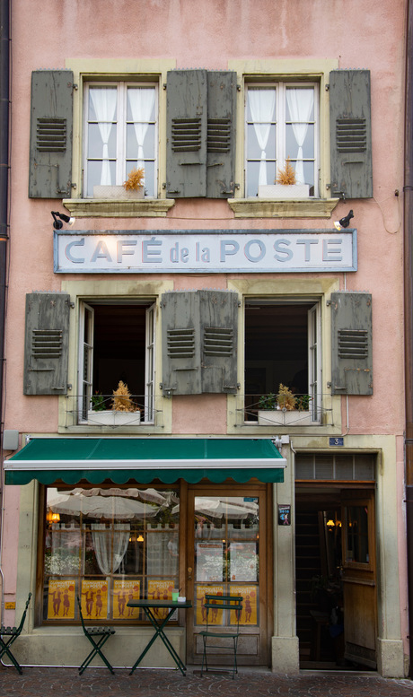 Nostalgisch cafeetje in Zwitserland