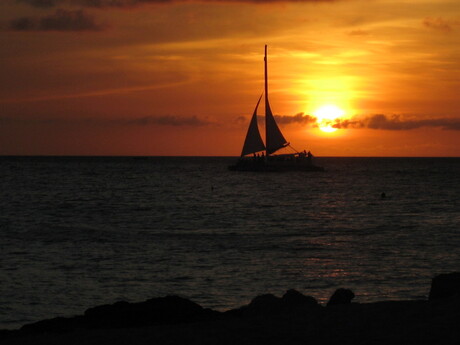 Zonsondergang op Aruba