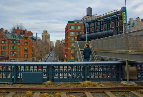 Uitzicht vanaf de High Line in New York