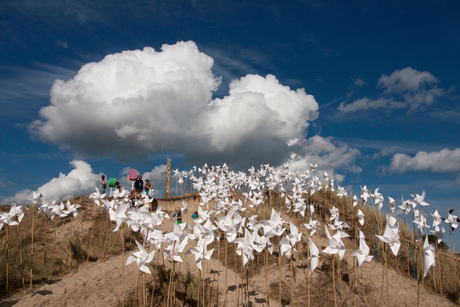 Windwensen onder een wolk