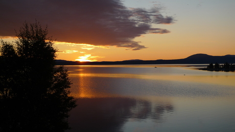 zonsondergang Femundmeer