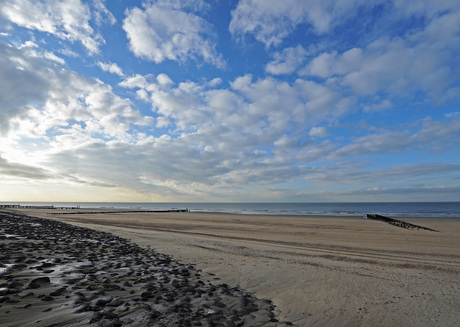 rustig op het strand