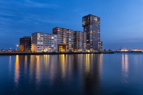 Schiehaven Rotterdam, bij nacht