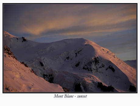 Mont Blanc - Sunset