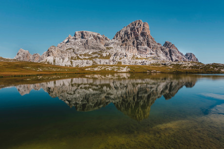 Reflections on the Dolomites.