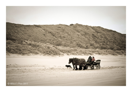 Crossing the beach