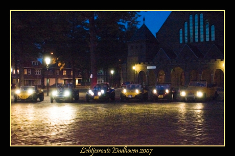 De start van de lichtjesroute in Eindhoven....