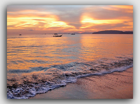 zonsondergang in Krabi