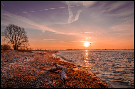 Sunrise in the winter,.......Gorinchem