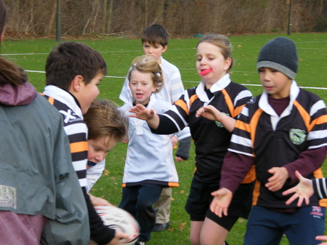 Rugbyende kinderen