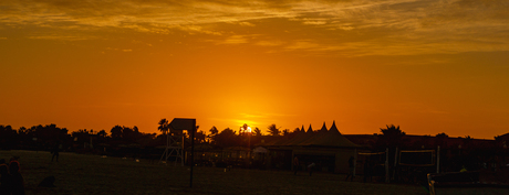 Panorama zonsondergang