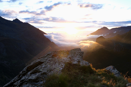 Zonsopgang in de vallei