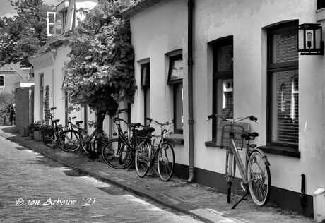 Gevel fiets parking