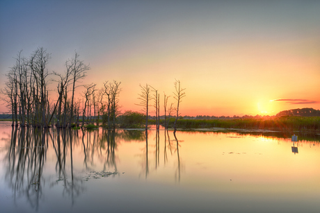 Zonsondergang Tusschenwater