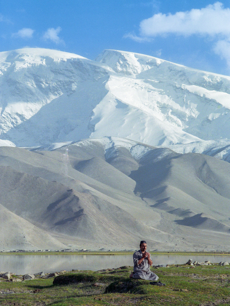 Praying in the Karakoram