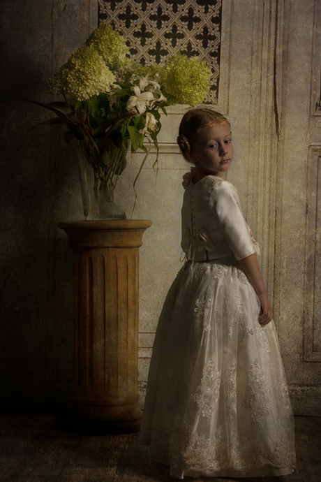 little girl in nice dress