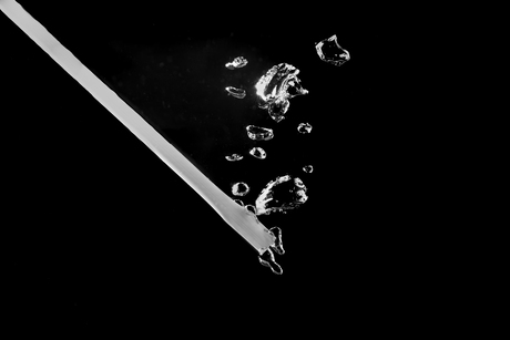 Bellen blazen in water