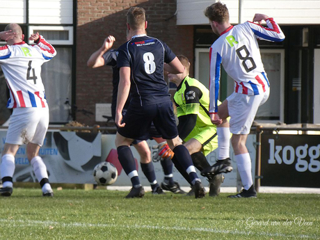 Keeper in actie