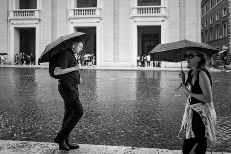 Regen in het Vaticaan