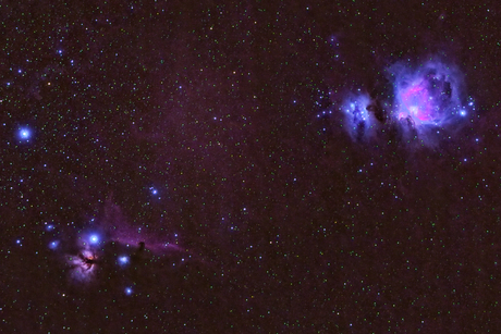 Orion- en Paardenkopnevel