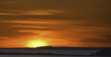 Zonsondergang in Denemarken