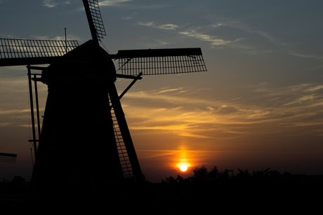 Kinderdijk sunset