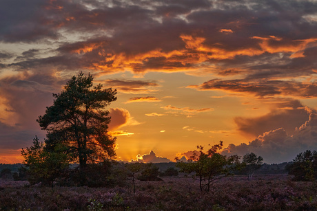 Sunset after stormy weather