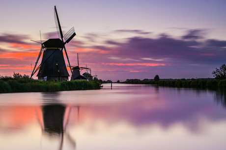 Ochtend in kinderdijk