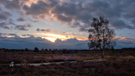 Code Oranje... geeft kleurijke  wolkenluchten.