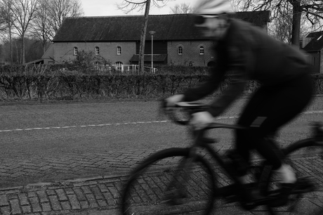 Oeps fietser in beeld