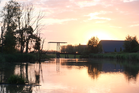 Zonsopgang in de Biesbosch 