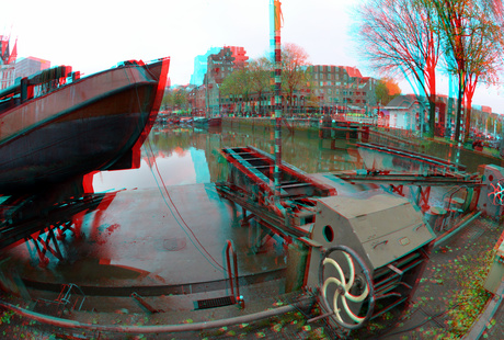 Scheepshelling Koningspoort Rotterdam 3D Fish-eye 