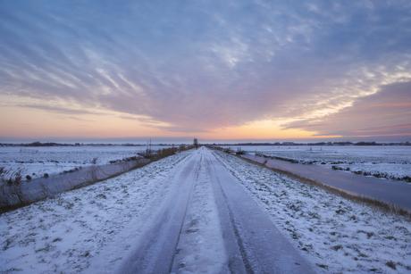 Winter in de polder
