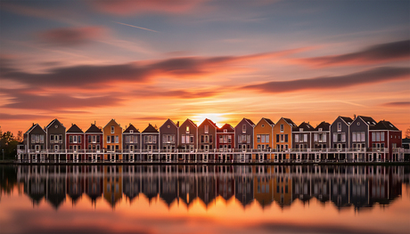 Regenbooghuisjes Houten