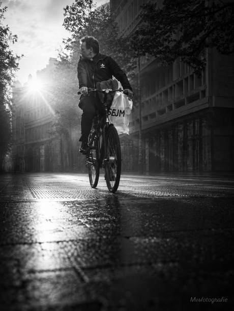 Eenzame fietser
