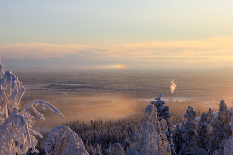 Lapland zonsopgang