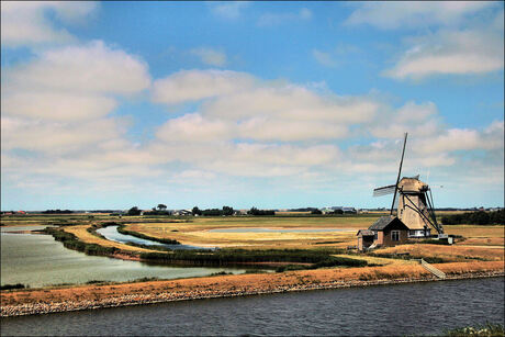 Bij molen Het Noorden op Texel