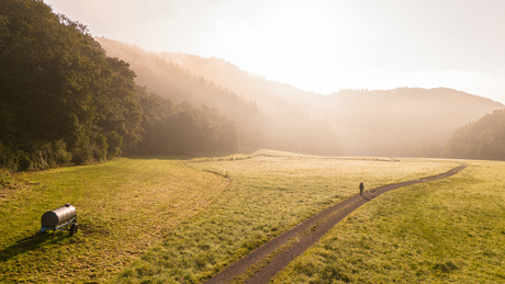 Ochtendwandeling op vakantie in Luxemburg