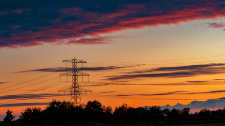 Kleurrijke zonsondergang