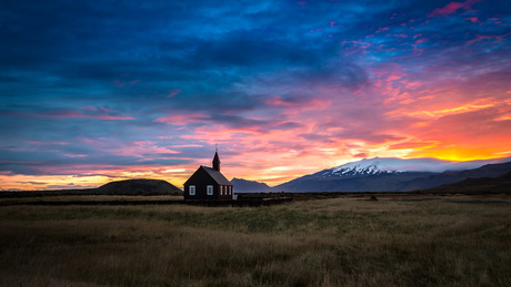 Sunset over Budir