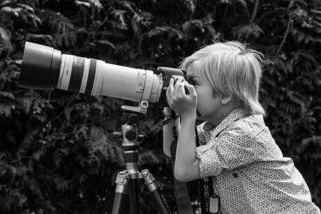 Kleine fotograaf