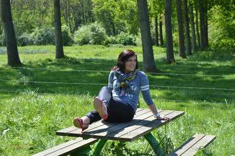 in het park