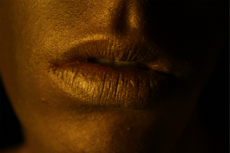 Golden lips