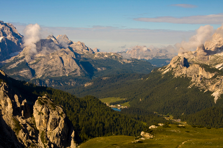 Uitzicht in de Dolomieten
