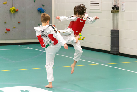 Taekwondo sparring